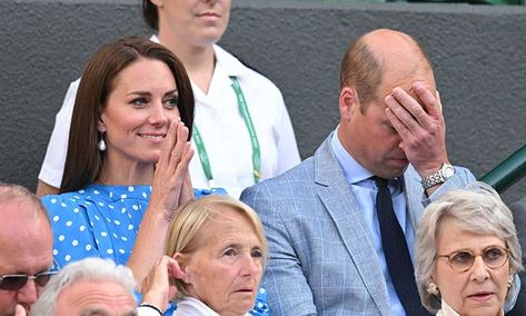 Prince William headed to Wimbledon with his wife, the Duchess of Cambridge, on Tuesday and... Prince William Wife, Royal Military Academy Sandhurst, British Royal Family News, Kate Middleton Prince William, Royal Family News, William Kate, Prince William And Kate, Prince Harry And Meghan, Princess Kate