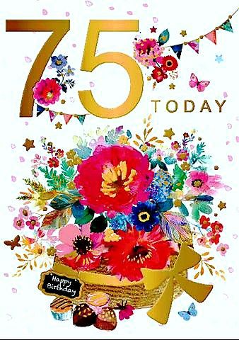 Birthday Cards Women, 75th Birthday Card, Birthday Card For Women, Grandson Birthday Cards, Happy Birthday Wine, Happy 75th Birthday, Birthday Wishes Pics, Love Birthday Cards, Woman Happy