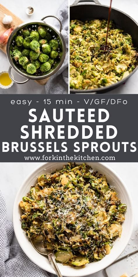 Shredded Brussels Sprouts Recipe, Brussel Sprout Side Dish, Sauteed Brussel Sprouts, Shredded Brussels Sprouts, Cooking Brussel Sprouts, Shaved Brussel Sprouts, Sprouts Recipe, Shredded Brussel Sprouts, Dinner Side