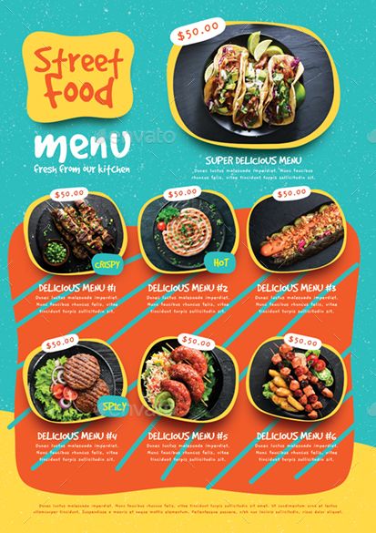 Street Food Menu #Ad #Street, #SPONSORED, #Food, #Menu Street Menu Design, Street Food Menu Design Ideas, Flyer Menu Design, Street Food Design Ideas, Menu Food Design Ideas, Menu Color Palette, Street Food Menu Design, Cute Menu Design, Menu Food Design