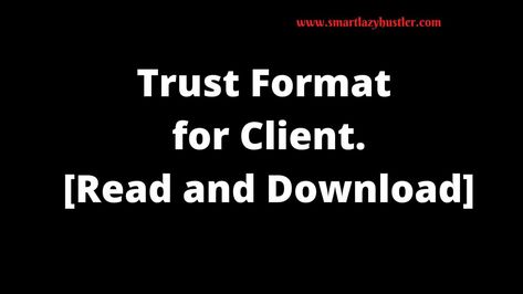 Updated Trust Format for Client 2023 [Sample Messages] Format For Client, Easy Small Business Ideas, Easy Business Ideas, Sweet Love Words, Trust Format, I Only Want You, Trust Words, I Love You Honey, Video Call With Boyfriend Screen Photo