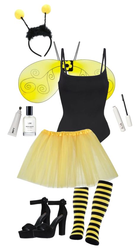 bee halloweeen halloweekend costume ideas outfit inspo Carnaval Costume, Ladybug Costume, Bee Costume, Pretty Halloween Costumes, Duo Halloween Costumes, Fancy Nancy, Halloween Costume Outfits, Ideas Outfit, Cute Halloween Costumes