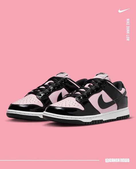 Sneaker News on Instagram: "Black/Pink Dunks for the big Black Pink fans. Would you rock these? Tap the link in our bio for a closer look at this women's release." Dunk Low Pink Foam, Pink Dunks, Dunks Outfit, Cute Nike Shoes, Cute Nikes, Nike Sb Dunks, Pink Sneakers, Nike Dunk Low, Pretty Shoes