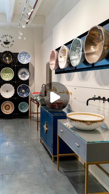 London Basin Company on Instagram: "5 seconds in the London Basin Company showroom  @designcentrech ✨

A visit to our showroom is without doubt the best way to fully experience our products.. Here you’ll find a vibrant showcase of our full range, including Basins, Vanity Units, Taps and Accessories🤍

Design Centre East
Unit 114a, First Floor
Chelsea Harbour ✨" Playful Bathroom, Handmade Sink, Bathroom Luxury, Vanity Units, 5 Seconds, The London, Accessories Design, Showroom, Bathrooms