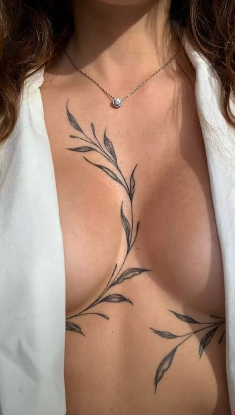 Earthy Tattoos, Chest Tattoos For Women, Spine Tattoos For Women, Dope Tattoos For Women, Classy Tattoos, Discreet Tattoos, Subtle Tattoos, Spine Tattoos, Elegant Tattoos