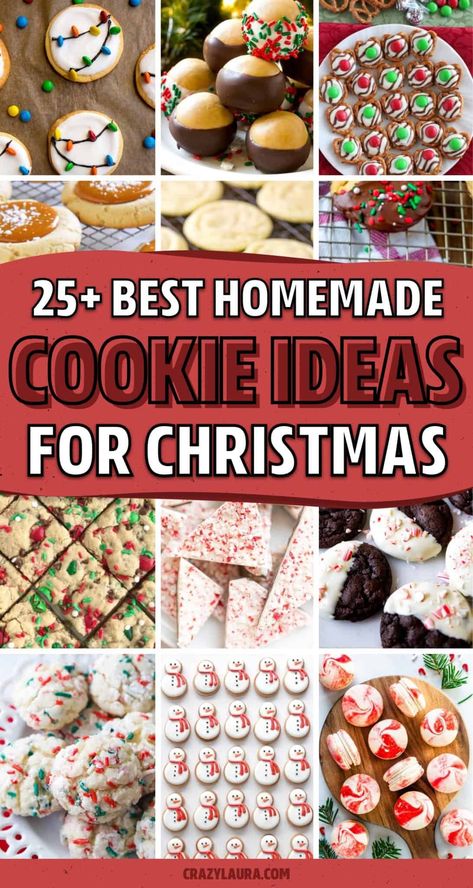 Whether you want to make those classic holiday cookies or you're looking for something new, these super tasty Christmas cookie recipes will help you make yours perfect! Xmas Cookies Recipes, Best Christmas Cookie Recipes, Christmas Cookie Recipes Holiday, Homemade Cookie, Easy Holiday Desserts, Best Christmas Cookie Recipe, Delicious Christmas Cookies, Easy Christmas Cookie Recipes, Christmas Cookie Recipes