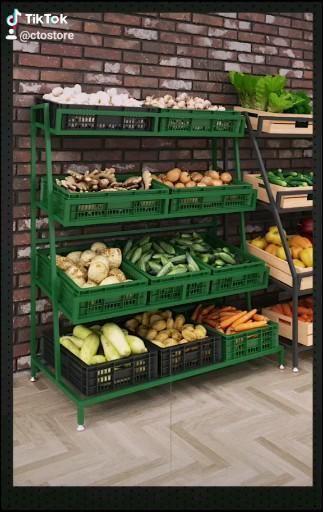 Supermarket Design Interior, Fruit Stall, Fruit And Veg Shop, Hallway Ideas Storage, Vegetable Rack, Vegetable Stand, Vegetable Shop, Grocery Store Design, Small Hallway Ideas