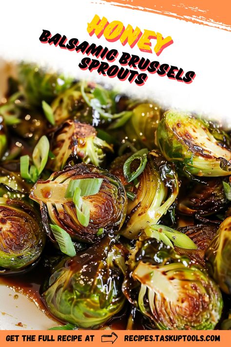 Discover a flavorful twist on a classic side dish with these Honey Balsamic Brussels Sprouts. Perfectly roasted and glazed with a rich combination of honey and balsamic vinegar, these sprouts offer a savory-sweet harmony that elevates any meal. Ideal for holiday gatherings or weeknight dinners, this simple yet sophisticated recipe will impress your guests and delight your taste buds. Explore how honey and balsamic transform Brussels sprouts into a deliciously irresistible dish that complements any main course. Try it today for an effortless Brussel Sprout Recipes Honey Balsamic, Brussel Sprout Recipes With Honey, Brussel Sprout Recipes Sweet, Brussels Sprouts With Balsamic Glaze, Balsamic Brussel Sprout Recipes, Brussel Sprout Recipes Balsamic, Sweet Brussel Sprout Recipes, Balsamic Honey Brussel Sprouts, Honey Garlic Brussel Sprouts