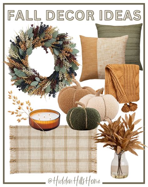 Neutral Fall Decor With Pops Of Orange, Muted Pumpkin Decor, Fall 2024 Home Decor Trends, Green Fall Decor, Paint 2023, Minimal Fall Decor, Fall Apartment, Pastel Autumn, Cute Fall Decor