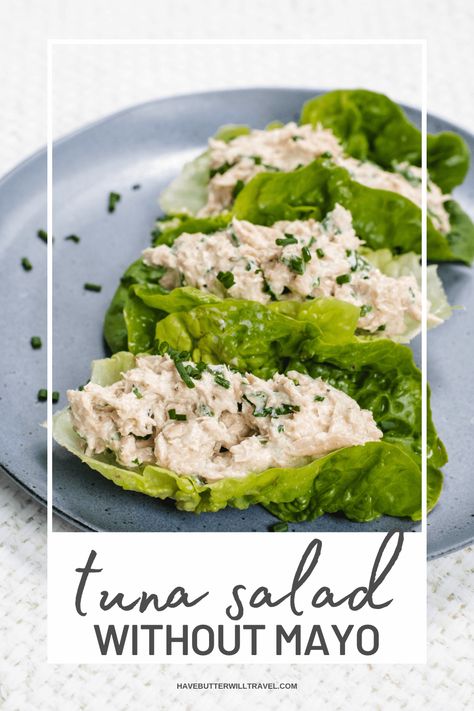 Looking for a creamy tuna salad without mayo, then we have got you! You don't need mayo to make a creamy and delicious tuna salad. Tuna Without Mayo, Tuna Salad With Mustard, Tuna Salad Without Mayo, Tuna Salad No Mayo, Tandoori Chicken Salad, Tuna Salad Recipe Easy, Smoked Chicken Salad, Tuna Mayo, Best Tuna Salad Recipe