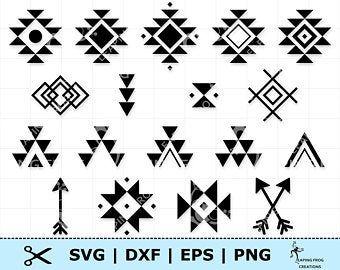 Aztec Nails, Native American Patterns, Pattern Svg, Aztec Pattern, Silhouette Files, Cricut Cut Files, Silhouette Machine, Cricut Cut, Pattern Drawing