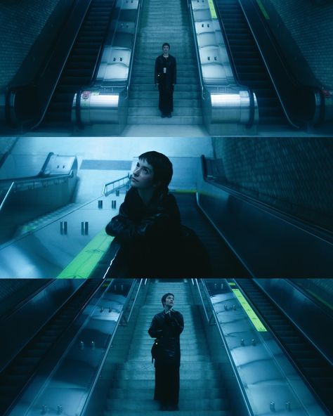 a collection of blue photos from 2024 and 2023 #photography #photoshoot #cinematic #cinematicphotography #moody Film Cinematic Photography, Subway Shoot, Photoshoot Cinematic, Cinematic Photoshoot, Blue Hour Photography, 2023 Photography, Cinematic Shots, Blue Photos, Photography Cinematic