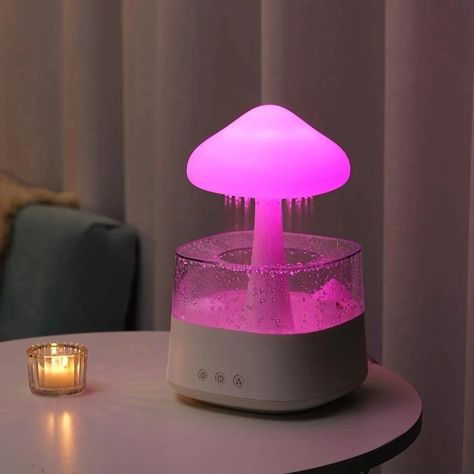 Cloud Humidifier, Cloud Night Light, Mushroom Lights, Water Drip, Rain Cloud, Rain Clouds, Clouds Design, Sound Of Rain, Air Humidifier