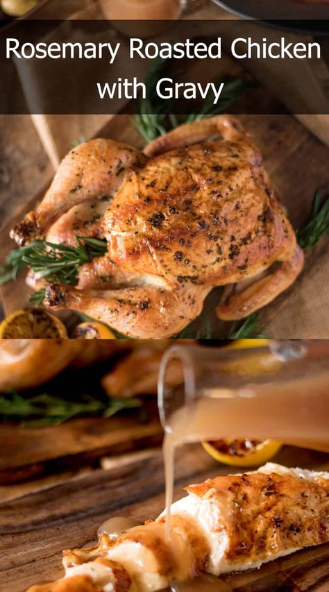 Baked Rosemary Chicken, Easy Rosemary Chicken, Whole Chicken Rosemary Recipes, Roast Chicken With Maple Butter And Rosemary, Roast Chicken With Rosemary, Rosemary Roasted Chicken, Creamy Chicken Pasta, Rosemary Chicken, Favorite Comfort Food