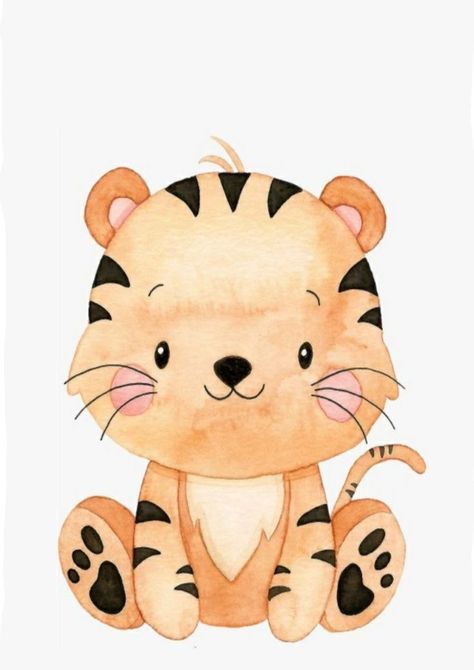 Safari Baby Png, Safari Baby Shower Boy, Safari Animals Birthday, Safari Baby Animals, Baby Animal Drawings, Safari Theme Birthday, Safari Birthday Party, Baby Tiger, Tiger Cub