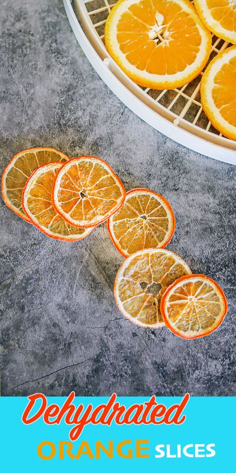 Learn how to make dehydrated oranges using a dehydrator or oven. Dried oranges can be enjoyed as a quick snack or used in stews, syrups, as a garnish, or in cocktails. #dehydratedorangeslices #dehydratedoranges #driedoranges #hildaskitchenblog How To Dry Orange Slices In Dehydrator, Dehydrate Mandarin Oranges, Dehydrated Lemons In Dehydrator, How To Dehydrate Oranges In Dehydrator, Drying Oranges In Dehydrator, How To Store Dehydrated Fruit, Dehydrated Candied Orange Slices, Dehydrated Oranges In Dehydrator, Dehydrating Oranges In Dehydrator