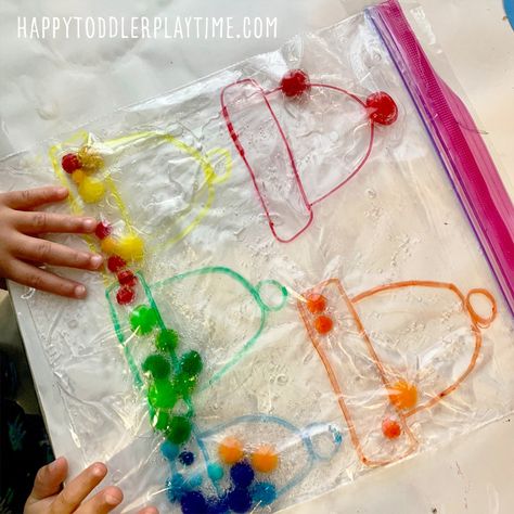 Sensory Bags For Babies, Winter Activities For Toddlers, Winter Activities Preschool, Sensory Bag, Sensory Bags, Fine Motor Activity, Snow Theme, Sensory Activities Toddlers, Fun Winter Activities