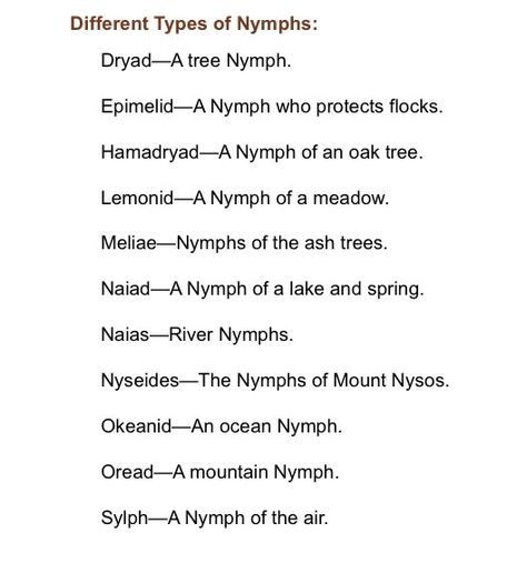 Different Types Of Demons, Types Of Monsters List, Fantasy God Names, Faerie Creatures, Types Of Vampires, Types Of Fae, List Of Monsters, Fantasy Language, Types Of Nymphs