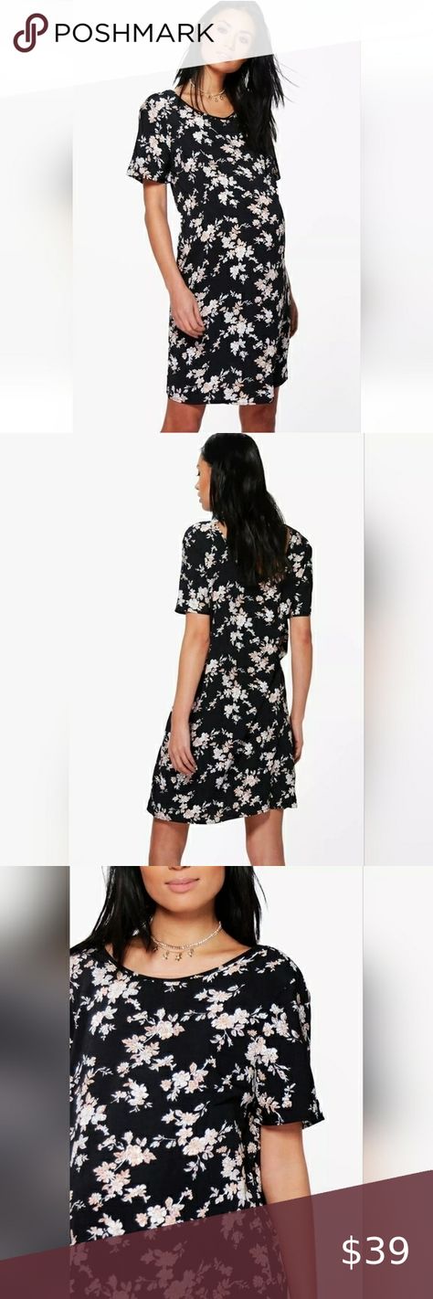 NEW NWT Boohoo Maternity Lauren Floral Shift Dress Sz 8 US, 12 UK Boohoo Maternity, Their Loss, Boohoo Dresses, Floral Shift Dress, Online Purchase, Shift Dress, Insurance, Dress Es, Lost