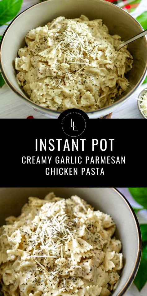 Pressure Cooker Dinner Ideas, Cellentani Pasta Recipes, Instapot Dinner Recipes, Instapot Recipes Dinners, Fall Instant Pot Recipes, Instapot Chicken Recipes, Creamy Garlic Parmesan Chicken Pasta, Mac And Cheese Rezept, Creamy Garlic Parmesan Chicken