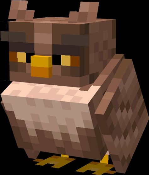 Minecraft Owl, Mc Mods, Voxel Art, Minecraft Mod, Little Nightmares Fanart, Minecraft Mobs, Cool Minecraft, Minecraft Art, Minecraft Creations