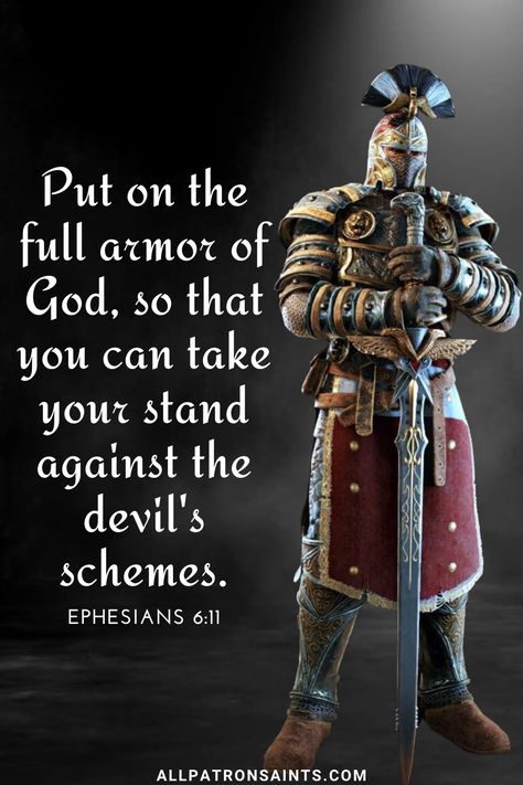 Put on the whole armour of God, that ye may be able to stand against the wiles of the devil. KJV God Is Sovereign Quotes, The Armour Of God, Whole Armour Of God, Armour Of God, Ephesians 6 11, Black Inspirational Quotes, Wood Signs Sayings, Armor Of God, Holy Ghost