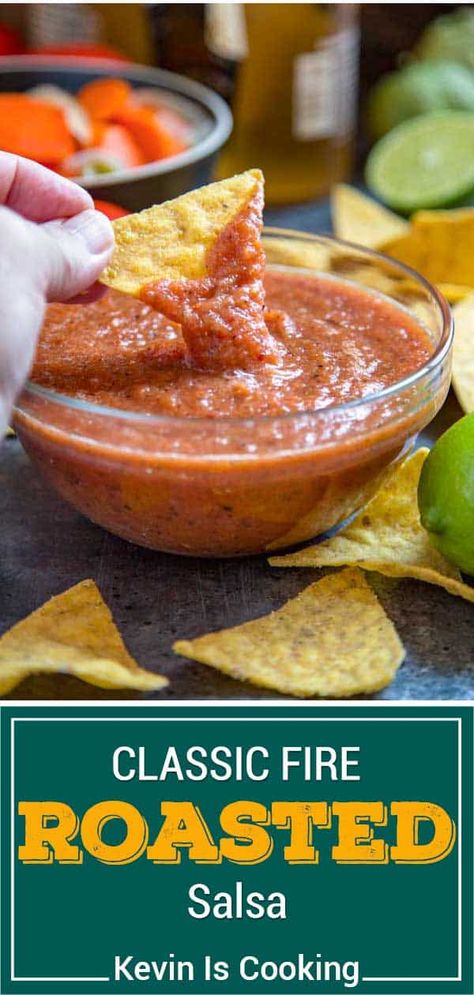 Charred Vegetables, Mayan Food, Salsa Video, Fire Roasted Salsa, Best Salsa Recipe, Roasted Salsa, Mexican Salsa Recipes, Roasted Tomato Salsa, Homemade Salsa Recipe