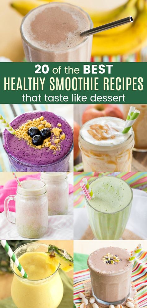 Smoothies That Actually Taste Good, Smoothies That Taste Like Milkshakes, Best Tasting Smoothie Recipes, Healthy Smoothies For Evening, Smoothie That Tastes Like Milkshake, Amazing Smoothie Recipes, Fun Smoothie Recipes, Best Healthy Smoothie Recipe, Cheesecake Smoothie