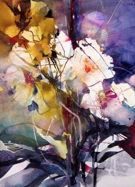 Favorite Flower Paintings | Polly Castor Elke Memmler, Watercolour Inspiration, Abstract Flower Painting, 수채화 그림, Watercolor Artists, Watercolor Inspiration, Water Painting, Arte Floral, Abstract Flowers