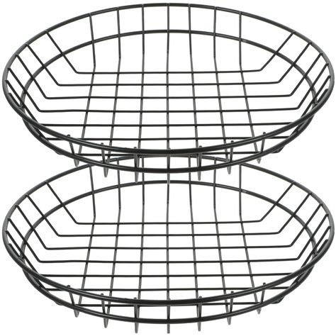 PRICES MAY VARY. Simple Design: Our metal wire baskets have classic simple design, suitable for any style of decoration! style in your kitchen! Perfectly showcase the charm of food Size Information: The size of food basket is 10x10cinch/5.5x25.5cm, a suitable size for daily use! Providing a convenient dining experience for you and your guests Widely Use : These wire fruit baskets are not only suitable for bread, pizzas, sandwiches, french fries, fruits, but can also be applied in bathrooms for t Burger French Fries, Metal Fruit Basket, Vegetable Holder, Food Baskets, Anemometer, Affordable Storage, Dining Ware, Fishing Floats, Kitchen Bowls