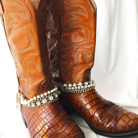 Glam Cowgirl, Cowboy Festival, Sugar Twist, Boot Chains, Baby Jane, Boot Bracelet, Cowgirl Bling, Boot Bling, Cowgirl Cowboy