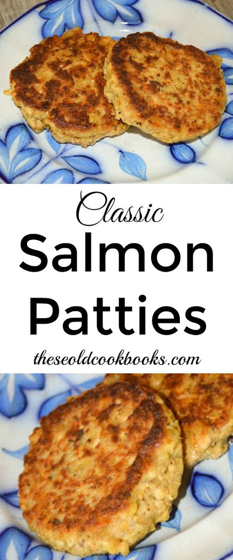 Classic Salmon Patties Recipe with Canned Salmon Salmon Patties With Crackers, Canned Salmon Cakes, Canned Salmon Patties, Fried Salmon Patties, Salmon Cakes Recipe, Canned Salmon Recipes, Salmon Patties Recipe, Butter Salmon, Patties Recipe