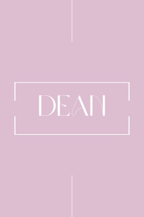 Pin by @kyleevking ✨ Name Idea, Last Names, Dean