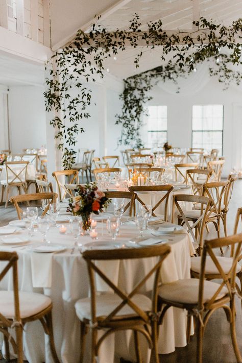 Amanda + Logan's Classy Boho Wedding in Centerton - Arkansas Bride Classy Boho Wedding, Wedding Decorations Reception, Wood Wedding Decorations, Wedding Tent Decorations, Industrial Wedding Decor, Head Tables, February Wedding, Wedding Place Settings, Breathtaking Wedding