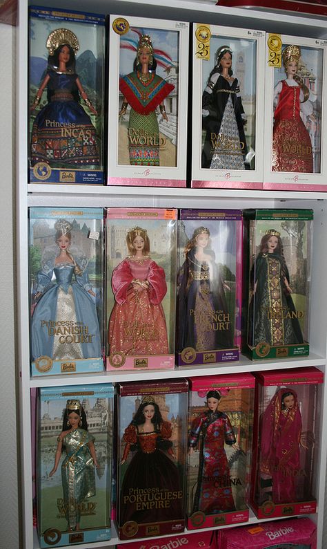 All my Dolls of the World Princess Barbies :-) Barbie Collector Dolls Of The World, Barbie Dolls Of The World Princess, International Barbie Dolls, Barbie Around The World Dolls, Barbie Of The World, Dolls Of The World Barbie, Collector Barbies, Barbie Dolls Of The World, Princess Barbie Dolls