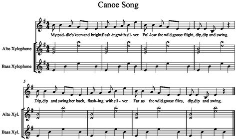 Canoe Song - Music a la Abbott - Amy Abbott - Kodály Inspired Blog and Teachers Music Education Resource Orff Lessons, Orff Music, Bunch Of Roses, Music Education Games, Rhythm Activities, Camp Songs, Music Teaching Resources, Elementary Music Classroom, Music Teaching