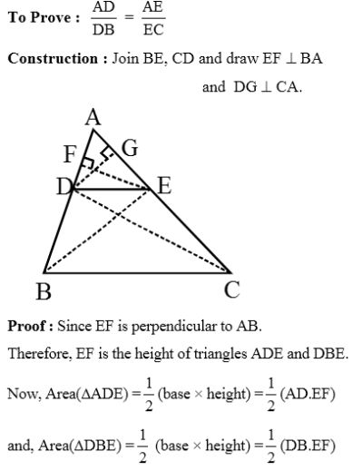 Basic-Proportionality-Theorem Geometry Postulates And Theorems, Thales Theorem, Similar Triangles, Geometry Formulas, School Study Ideas, Math Charts, Study Ideas, Studying Math, School Study