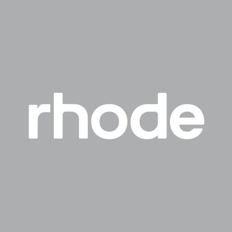 Rhode Skin by Hailey Rhode Bieber Copy And Paste Fonts, Makeup Logo Design, Rhode Skin, Bubble Letter Fonts, Font Bubble, Hailey Rhode, Minimal Font, Skincare Logo, Instagram Font