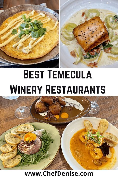 Menu items at some of the best Temecula winery restaurants Dinner In Vineyard, Yountville Wineries, Wineries In Temecula Ca, Woodinville Wineries, Temecula Wineries, Us Travel Destinations, Usa Travel Destinations, Food Culture, Food Tours