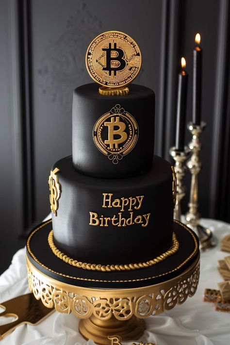 The Best Birthday Cakes for Men: Modern & Stylish Modern Cake Designs For Men, Fondant Birthday Cakes, Cake Designs For Men, Traditional Birthday Cake, Cake For Men, Cake Design For Men, Modern Cake, Fondant Cakes Birthday, Bitcoin Account