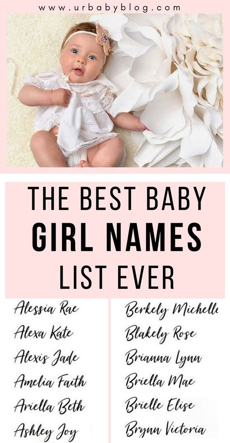 Unique Girl Middle Names, Names With Beautiful Meanings, Baby Middle Names, Classic Girls Names, Cute Middle Names, First And Middle Names, Unique Middle Names