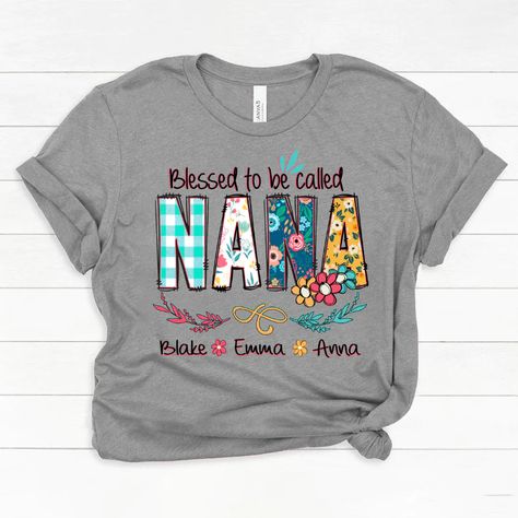 Blessed To Be Called Nana And Kids Art Flower Classic CanvasExquisite, lovely patterns, special elements, and a perfect design in the garment is a must as a gift.High-quality fabric material with lots of beautiful colors for the whole family, baby, daddy, mommy, grandma, grandpa, brother, and moreThis design also can be an awesome present for grandparent day, parent's day gift, birthday gifts, Happy New Year, Christmas gifts, Mother's Day, Father's Day, Thanksgiving, Halloween, Fall, Holidays, B First Time Grandma, Nana T Shirts, Present For Grandparents, Nana Shirts, Personalized Grandma, Grandma Shirts, Canvas Easy, Mom And Grandma, Mothers Day Shirts