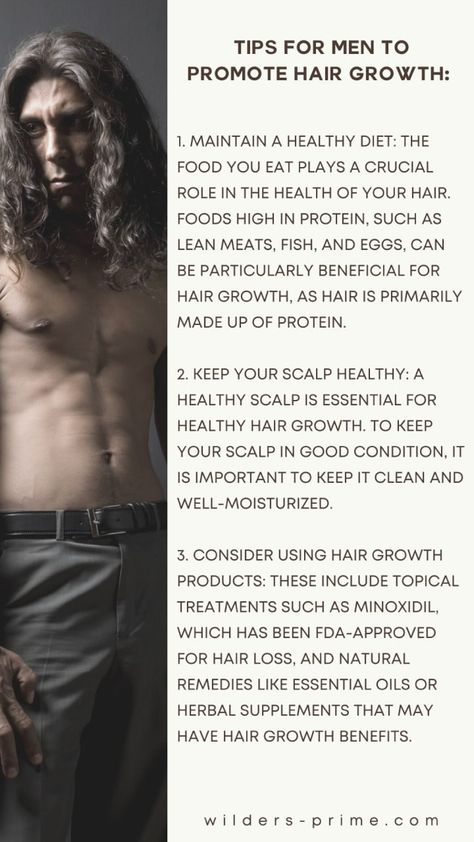 Use this tips for a fast hair growing! wilders-prime.com Hair Growth Men, Hair Growth For Men, Men Tips, Fast Hair, Promote Hair Growth, Hair Growing, Fast Hairstyles, Hair Healthy, Healthy Scalp