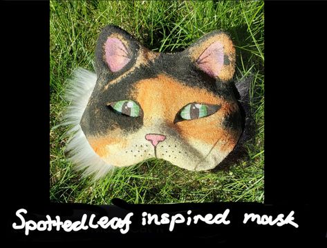 Calico Cat Mask, Calico Cat Therian Mask, Kids Dress Up Costumes, Mask Cat, Felted Cat, Therian Mask, Up Costume, Mask Ideas, Mask Art