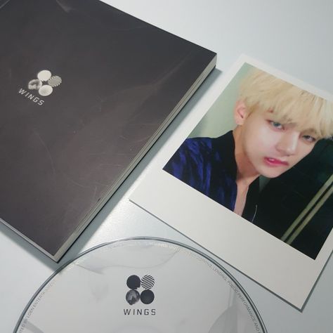 BTS 2nd Studio Album "WINGS" (Version I) Taehyung Polaroid, Bts Wings Album, Wings Bts, Army Aesthetic, Merch Aesthetic, Pop Aesthetic, Bts Wings, Kpop Merchandise, Sweet Night