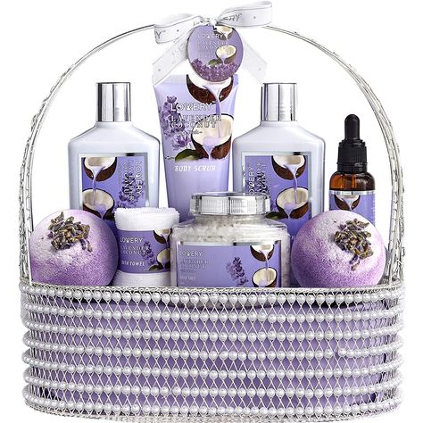 Spa Gift Baskets, Bath Bomb Ingredients, Coconut Bath, Gift Baskets For Women, Spa Gift Basket, Bath Gift Set, Spa Set, Bath Towels Luxury, Bath Gift