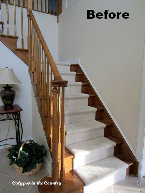 Manchester Tan, Foyer Stairs, Oak Stairs, New Paint Colors, Stair Case, Light Wood Floors, Painted Stairs, Floor Colors, Oak Color