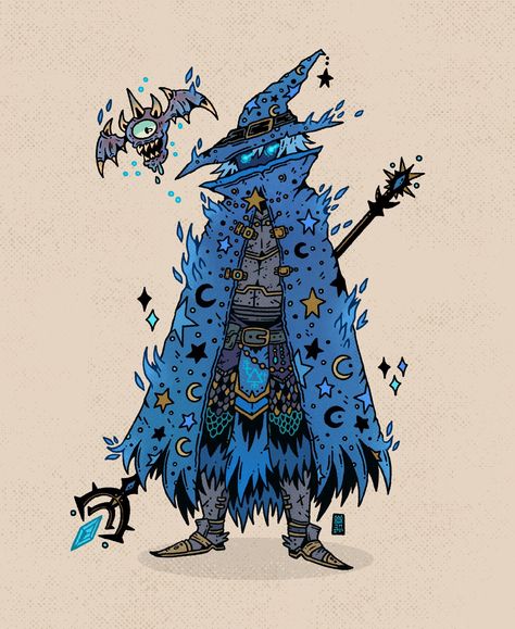 Blue Wizard, D D Character Ideas, Dungeons And Dragons Characters, Dnd Art, Scott Pilgrim, Fantasy Concept Art, 영감을 주는 캐릭터, Dnd Characters, Funky Art