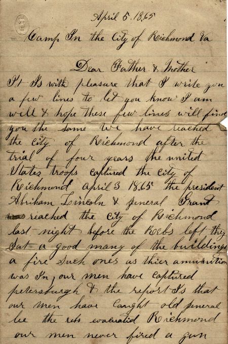 A Soldiers Letter Home J V Carpenter Starksboro, Vermont (VT) Page 1 History Lettering, Beautiful Love Letters, Victorian Lettering, Handwriting Examples, Old Letters, Alphabet Writing, Beautiful Handwriting, Hand Lettering Alphabet, Type Of Writing