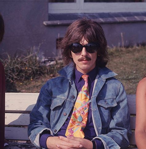 The Beatles on Instagram: “Plymouth, England, September 12th, 1967. Photo by David Redfern #thebeatles #georgeharrison #levis #denim” George Beatles, The Magical Mystery Tour, Beatles Magical Mystery Tour, Beatles George Harrison, Beatles George, Bug Boy, Musical Film, I'm With The Band, George Harrison